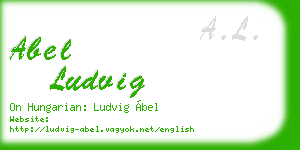 abel ludvig business card