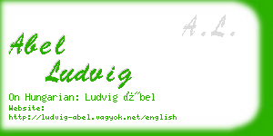 abel ludvig business card